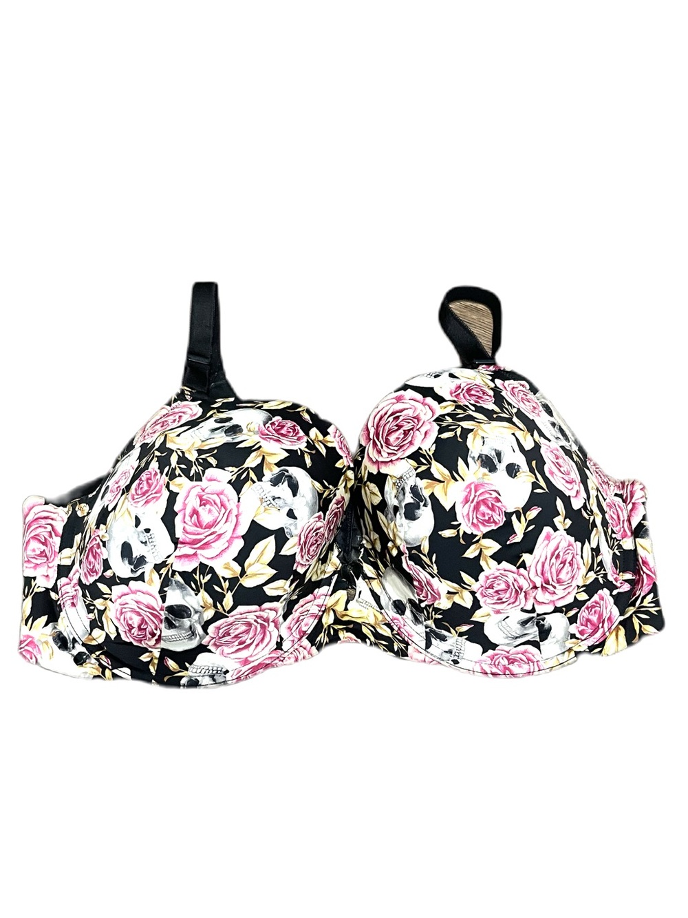 Torrid Full Coverage Lightly Lined Bra Skull Pattern Underwire Womens 42DD